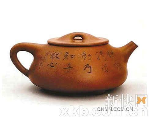 顧景舟制、吳湖帆書(shū)畫(huà)的相明石瓢壺，在2010年中國(guó)嘉德的拍賣會(huì)上拍出1232萬(wàn)元。